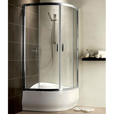 Radaway Premium Plus A1700 íves zuhanykabin króm profil átlátszó üveg 30411-01-01N