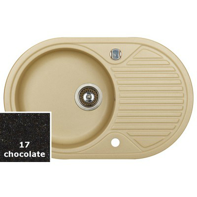 Marmorin Tosca egymedencés gránit mosogató csepegtetővel csokoládé 280113017
