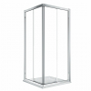 Kolo GEO szögletes zuhanykabin ezüst profil átlátszó Reflex üveg 190x80 cm