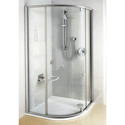 Ravak PIVOT PSKK3-100 íves zuhanykabin szatén profil transparent üveg