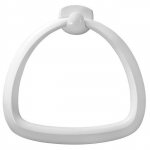 Bisk Athena törölköző tartó gyűrű fehér műanyag 28852