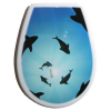 Bisk Lilia WC ülőke delfin mintás PP műanyag Easy