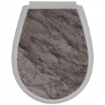 Bisk Lilia WC ülőke kő mintás PP műanyag Easy 08000