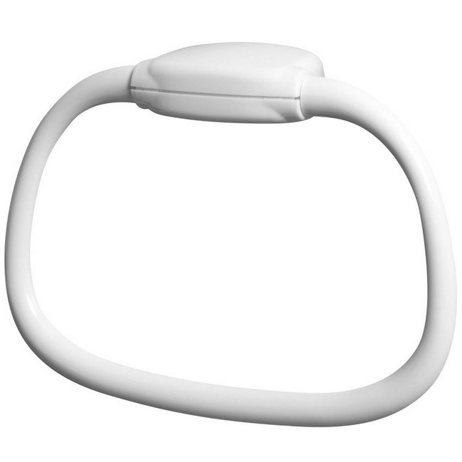 Bisk Oceanic törölköző tartó gyűrű fehér műanyag 40942