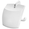 Bisk Palermo fedeles WC papír tartó fehér műanyag 26427