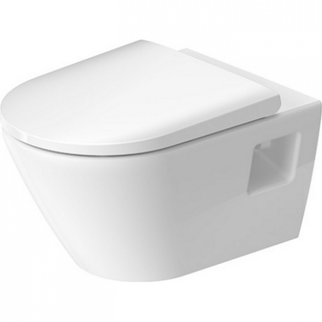 Duravit D-Neo fali Rimfree WC csésze látható rögzítés 2578090000
