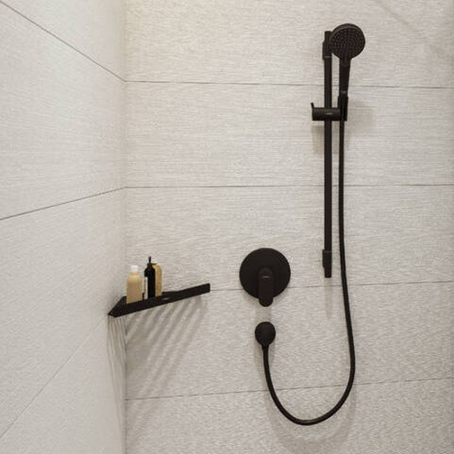 Hansgrohe Vernis Blend süllyesztett zuhanycsaptelep fekete