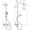 Hansgrohe Vernis Shape 230 GREEN termosztátos zuhanyrendszer HG-26319000ű rajza
