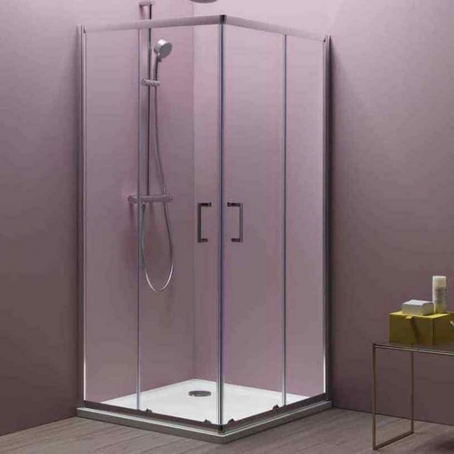 Kolpa San Eco Quat TKK zuhanykabin 80 ezüst profil átlátszó üveg 538550