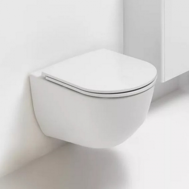 Laufen Pro fali WC csésze lapos öblítésű perem nélküli