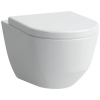 Laufen Pro fali WC csésze laposöblítésű perem nélküli