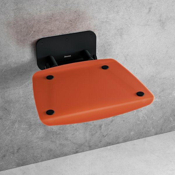 Ravak Ovo B II zuhanykabin ülőke Orange Black B8F0000061