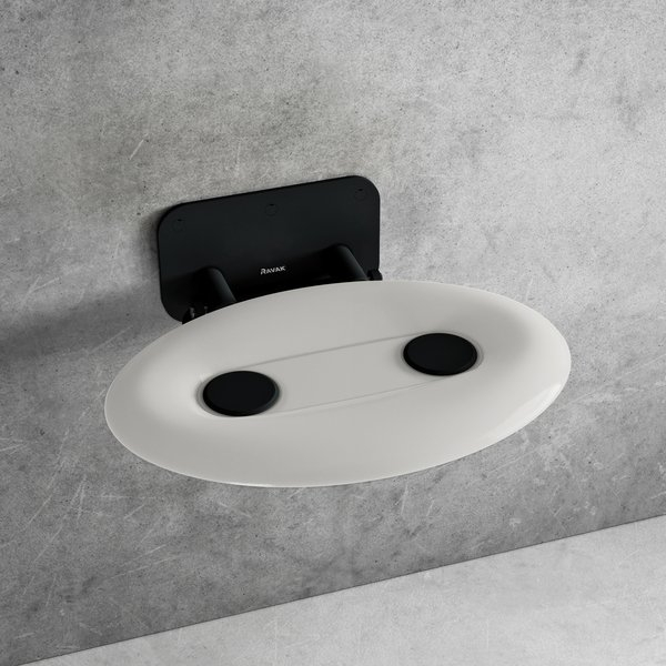 Ravek Ovo P II zuhanykabin ülőke Opal Black B8F0000057