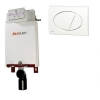 Alcaplast AM100 beépíthető WC tartály szett fehér nyomólappal s011
