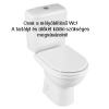 Alföldi Perl monoblokkos WC csésze mélyöblítésű hátsó kifolyású