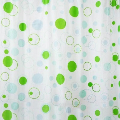 Bisk Dots zöld műanyag zuhanyfüggöny