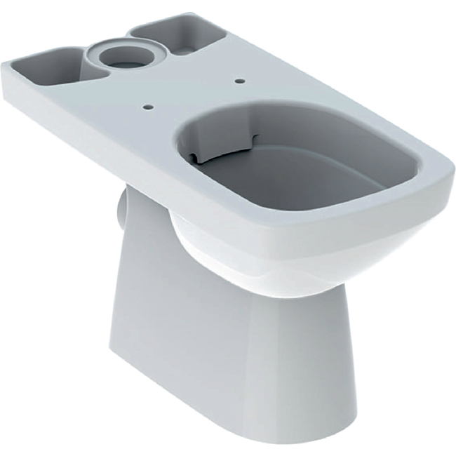 Geberit Selnova Square monoblokkos WC csésze hátsó kifolyású perem nélküli GE-500.152.01.1