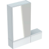 Geberit Selnova Square tükrös szekrény három ajtóval fehér 70,8 cm balos