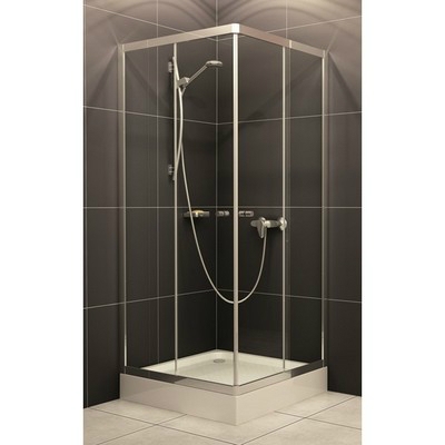 H2O Projecta átlátszó szögletes zuhanykabin SZETT 800mm slim