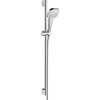Hansgrohe Croma Select E Multi EcoSmart zuhanyszett zuhanyrúddal 90 cm fehér króm