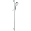 Hansgrohe Croma Select E zuhanyszett zuhanyrúddal 90 cm fehér króm 26592400