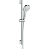 Hansgrohe Croma Select S EcoSmart zuhanyszett zuhanyrúddal 65 cm fehér króm