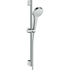 Hansgrohe Croma Select S Multi zuhanyszett zuhanyrúddal 65 cm fehér króm