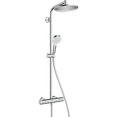 Hansgrohe Crometta S Showerpipe 240 1jet Eco termosztátos zuhanyrendszer króm 27268000