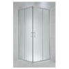 Jika Cubito Pure szögletes zuhanykabin 80 cm ezüst profil átlátszó üveg