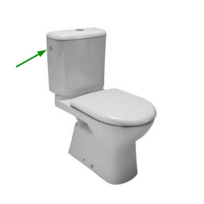 Jika Olymp kombi WC monoblokk alsó kifolyású mélyöblítésű fehér oldalsó vízbevezetéssel