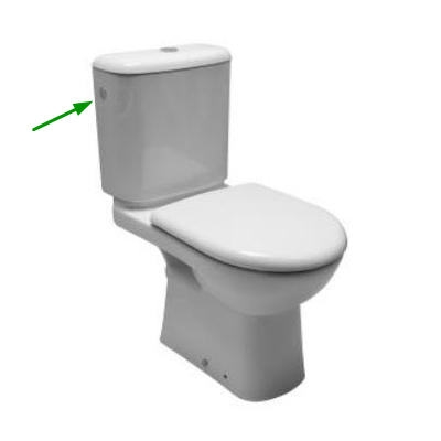Jika Olymp kombi WC monoblokk hátsó kifolyású mélyöblítésű fehér oldalsó vízbevezetéssel
