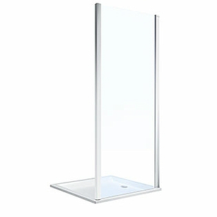 Kolo GEO zuhanyfal ezüst profil Reflex átlátszó üveg 190x80 cm