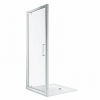 Kolo GEO zuhanyajtó ezüst profil átlátszó Reflex üveg 190x90 cm