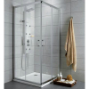 Radaway Premium Plus C D szögletes zuhanykabin króm profil grafit üveg