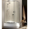 Radaway Premium Plus E1700 íves aszimmetrikus zuhanykabin barna üveg
