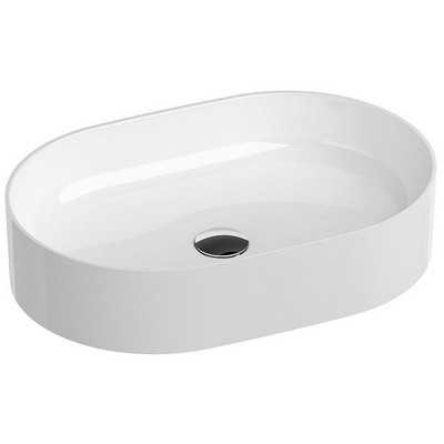 Ravak Ceramic Slim O beépíthető mosdó túlfolyó nélkül 55 cm fehér XJX01155001