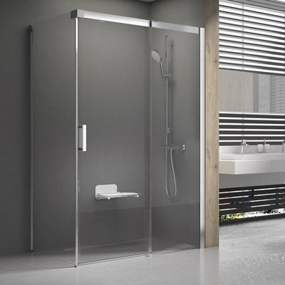 Ravak Matrix MSDPS 110x80 szögletes zuhanykabin fehér keret transparent üveg jobb