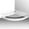 Roltechnik Flat Round zuhanytálcához íves előlap 900 mm