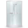 Roltechnik SIMPLE íves zuhanybox 80 transparent üveg fehér profil