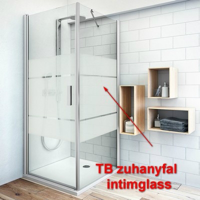 Roltechnik TB 800 zuhanyfal jobbos ezüst profil intimglass betét