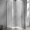 Wellis Caprera 90 íves zuhanykabin alumínium profil átlátszó üveg