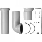 Duravit Vario lefolyóív készlet alsó és hátsó kifolyáshoz 0014220000 rajz