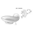 Bisk ONTARIO króm szappantartó üveg betéttel (00224CH)