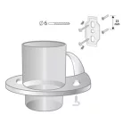 Bisk ONTARIO fogmosó pohár tartó (00227CH)