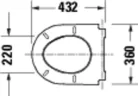 Duravit D-Code WC-ülőke fehér Magasfényű (0028410021)
