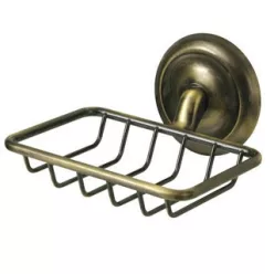 Bisk DECO antikolt réz rácsos szappantartó (00406AB)