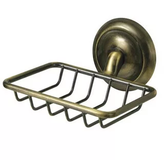 Bisk DECO antikolt réz rácsos szappantartó (00406AB)