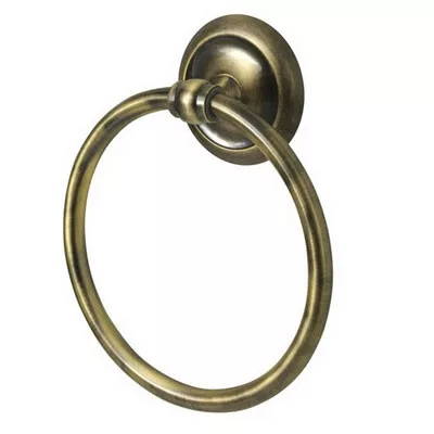 Bisk DECO antikolt réz törölközőtartó gyűrű (00414AB)