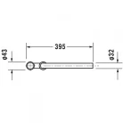 Duravit csőszifon 5/4 króm 0050260000