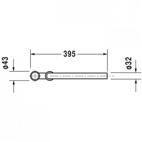 Duravit csőszifon 5/4 króm 0050260000